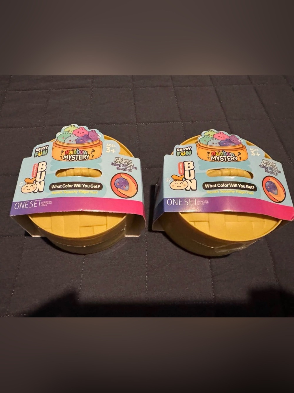 Rainbow Mystery Squishy Dumpling Toy - Yellow